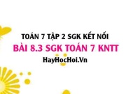 Bài 8.3 SGK Toán 7 Tập 2 Kết nối tri thức